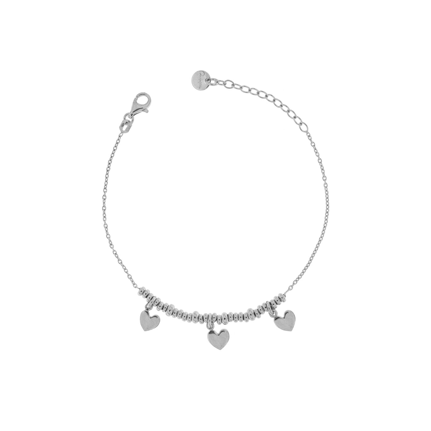 Rue des mille Bracciale Micro anelli e 3 cuori