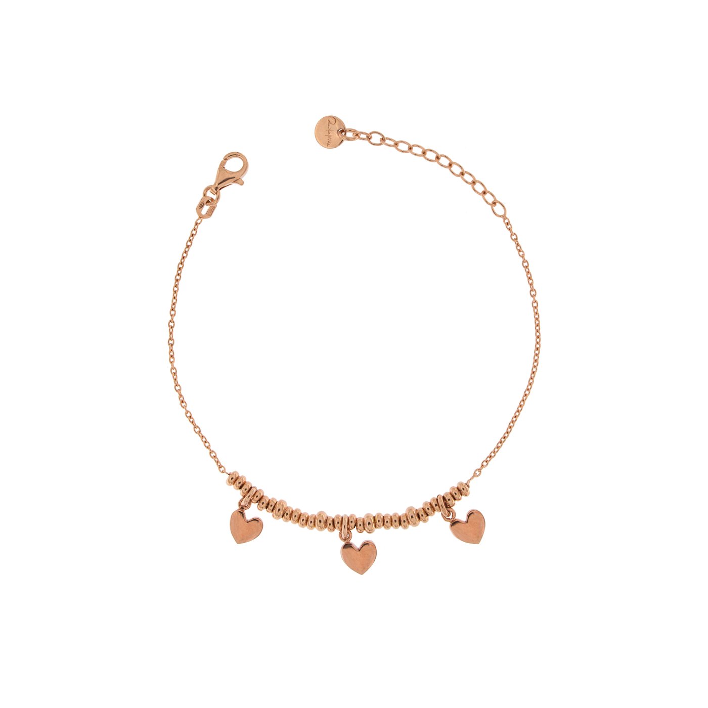 Rue des mille Bracciale Micro anelli 3 cuori