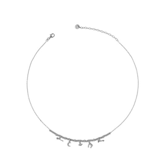 Rue Des Mille Girocollo Micro Anelli 5 soggetti