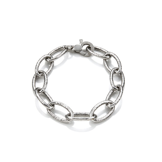 Giovanni Raspini Bracciale catena martellato argento 6986