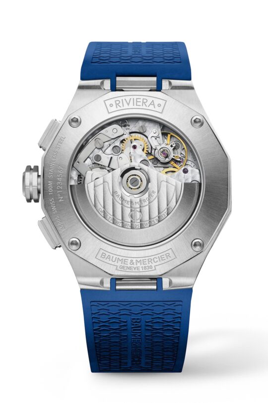Baume & Mercier Riviera chrono blu caucciù 10623_1