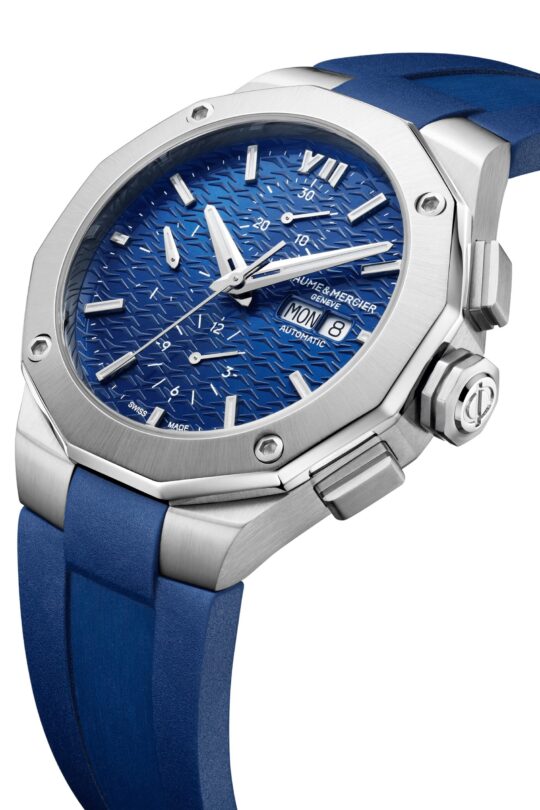 Baume & Mercier Riviera chrono blu caucciù 10623_2