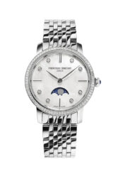 classics-slimline-ladies-moonphase-fc-206mpwd1sd6b - orologio donna- quadrante con diamanti